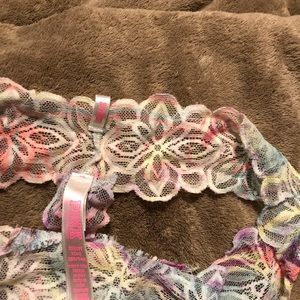 Victoria Secret multi color lace thong. Never worn